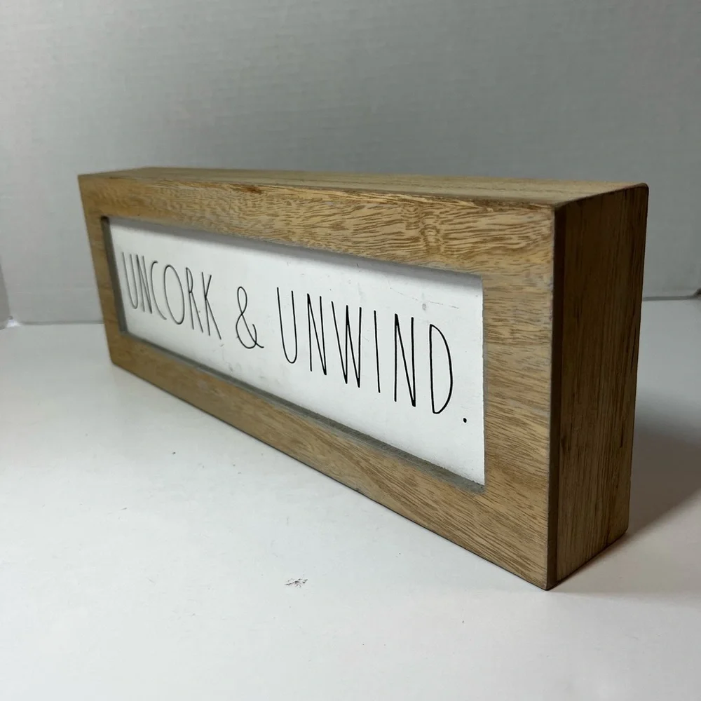 Rae Dunn - UNCORK & UNWIND - Wood